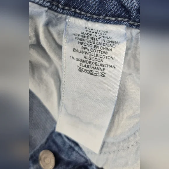 True Religion Jennie Curvy Skinny Mid-Rise Jeans Destroyed Women's 28 Blue - Picture 6 of 14